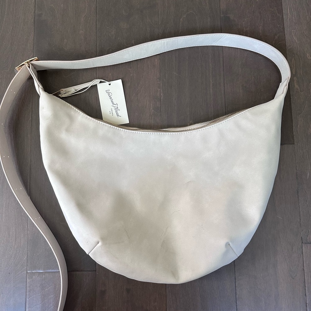 NWT Adjustable Cream Shoulder Bag